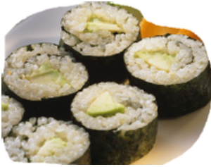 Nr.9 Vegetar maki avokado