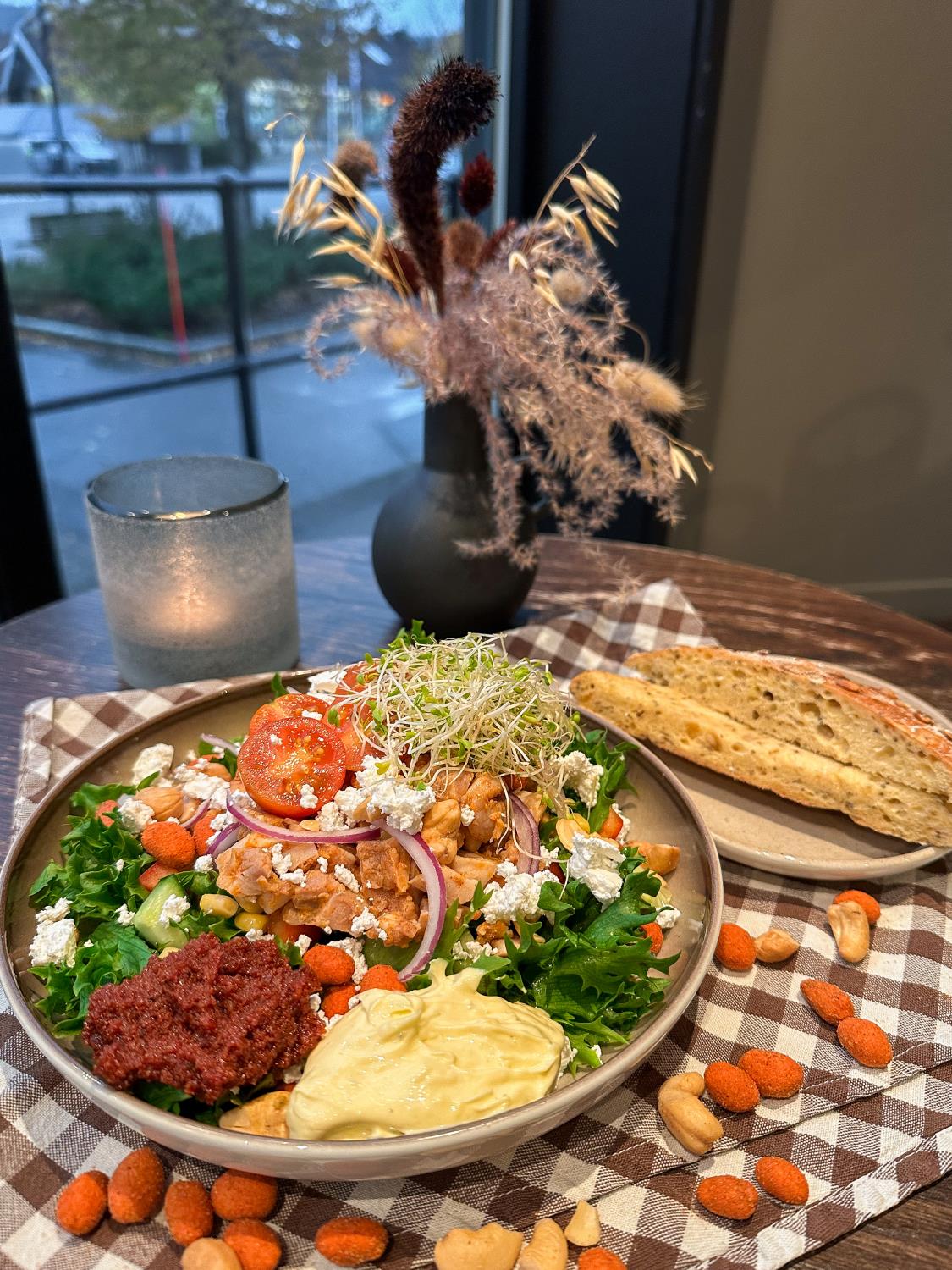 Salat med kylling