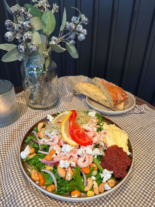 Salat med reker