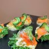 Smørbrød m/laks og eggerøre