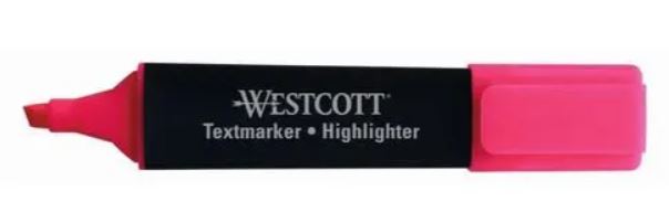 Textmarker Westcott rosa