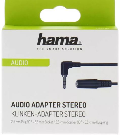 HAMA Adapter Audio 2.5mm-3.5mm