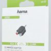 HAMA Adapter Audio 2x RCA Socket to 3.5 Jack