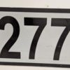 Husnummerplate sv/hv 220x150mm
