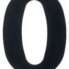 Husnummer 0 svart 200mm
