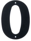Husnummer 0 svart 200mm