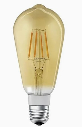 Ledvance Smart+ BT Filament Edison Gold E27 Dimmab