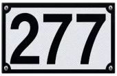 Husnummerplate 220x150mm