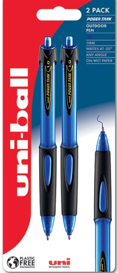 uni-ball Power Tank RT SN-220 2pc Blister Blue PFP