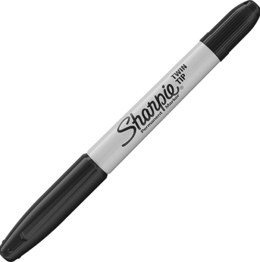 SHARPIE TWIN TIP tusj sort