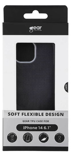 GEAR Backcover Transparent TPU iPhone 14