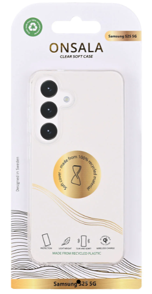ONSALA Recycled Clear Case TPU Samsung S25 5G