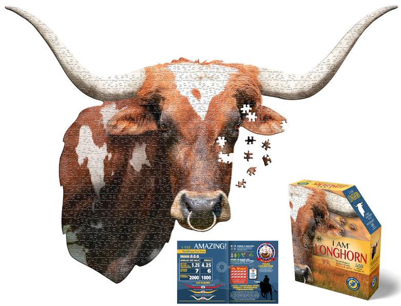 I Am Longhorn, Head Shape Puzzles 550 biter