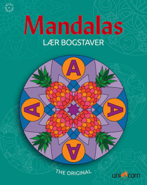 Mandalas malebøker, Lær bokstavene
