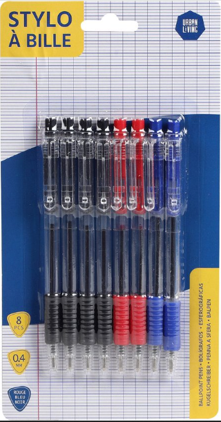 KULEPENN 8PK ASS