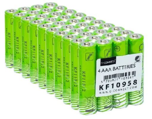 Batteri Q-Connect alkalisk LR03/AAA 1.5V 40stk