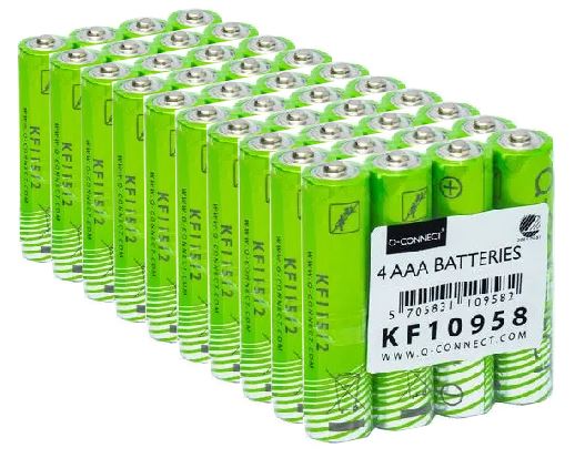 Batteri Q-Connect alkalisk LR03/AAA 1.5V 40stk