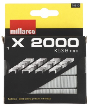 Hefteklammer K53-6 mm - 2 000 stk