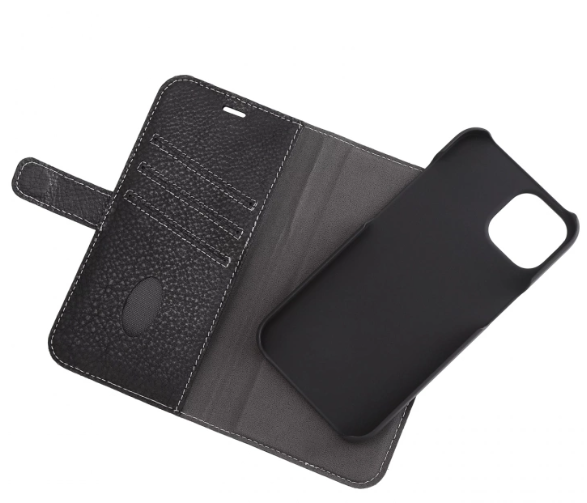 Essentials iPhone 13/14 skinnlommebok, avtakbar, svart