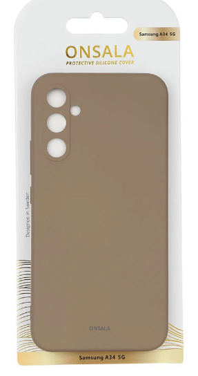 ONSALA Mobildeksel Silikon Summer Sand - Samsung Galaxy A34 5G