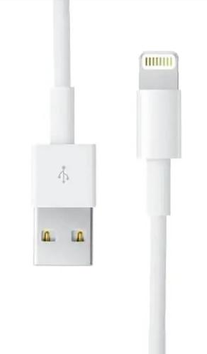 Apple Ladekabel USB-A til Lightning, Hvit 2m