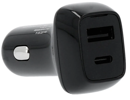 GEAR Lader Bil 12/24V 1xUSB-C + 1xUSB-A