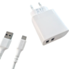 GEAR Charger 220V 2xUSB-A