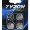 Tyzon CR2032 litiumbatterier, 4 stk.
