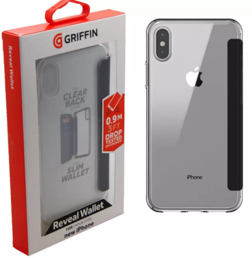 Griffin iPhone X Reveal* Wallet black/clear color