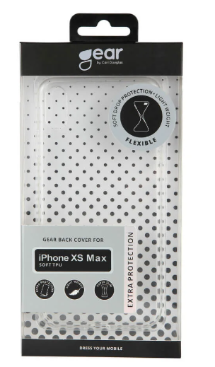 GEAR Mobildeksel iPhone XS Max Transparent TPU
