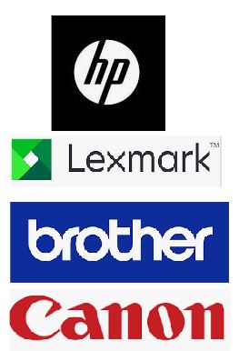 Blekk til HP, Canon, Epson, Lexmark, Brother
