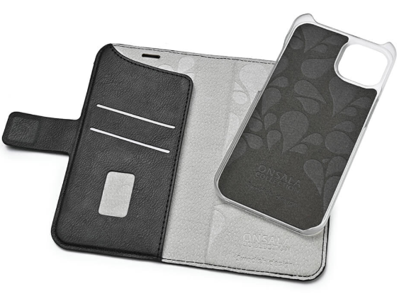 Mobildeksel Eco 2-kortspor MagSeries svart - iPhone 15 Plus