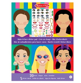 Aniskter gjenbruksmerker M&D Reusable Sticker Pad Make-a-Face