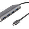 Deltaco USB-C - USB A 4port HUB