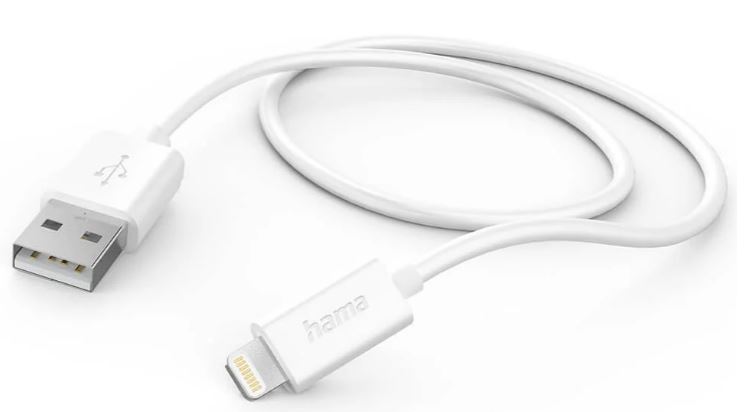 HAMA Charging Cable USB-A to Lightning White 1.0m