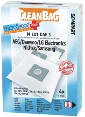 CLEANBAG Microfleece+ Dustbag M 101 Støvsugerpose Gr.50/VM77/VP78 4+1