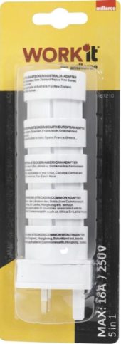 Reiseadapter - 5 i 1