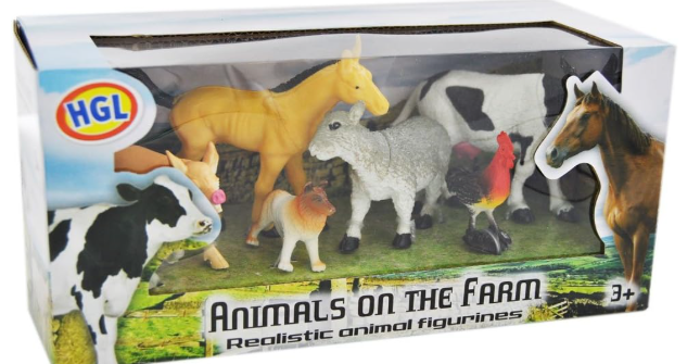 FARM ANIMALS SET 4-8PC