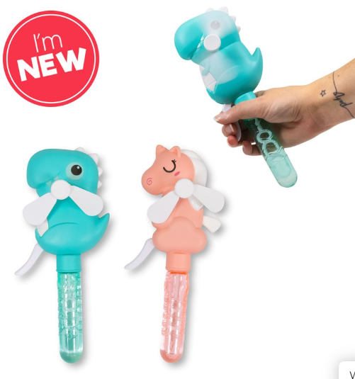 Dinosaur & Unicorn Bubble Fan