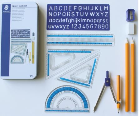 STAEDTLER Matematikksett i metallboks assortert (11)
