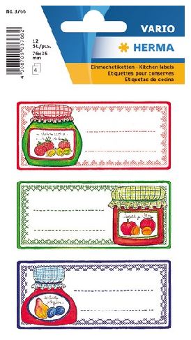 Herma etikett sylteglass