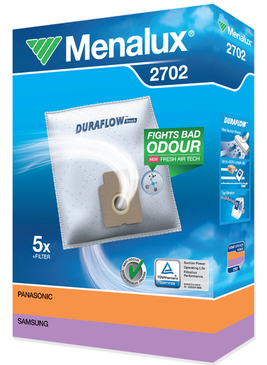 MENALUX Støvsugerposer 2702 Syntetisk