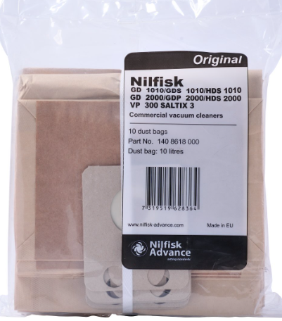 Nilfisk Støvsugerpose for GD/VP modeller 10L (fp m