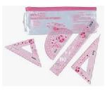 Linjalsett av linjal,vinkel,transp