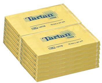 GULE LAPPER TARTAN 76X127 ( 12 )