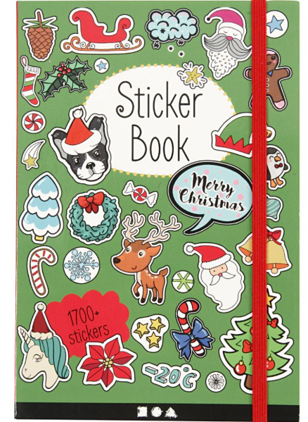 Bok med stickers Jul, str. 11,5x17 cm