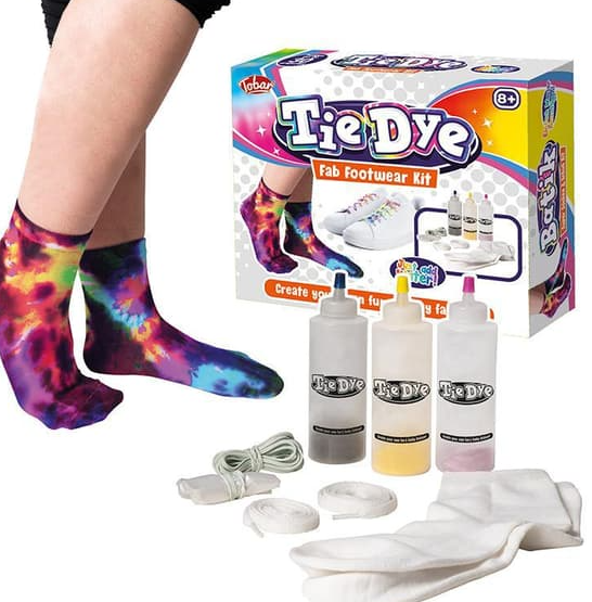 Sokker farging, Tie Dye Fab Footwear Kit