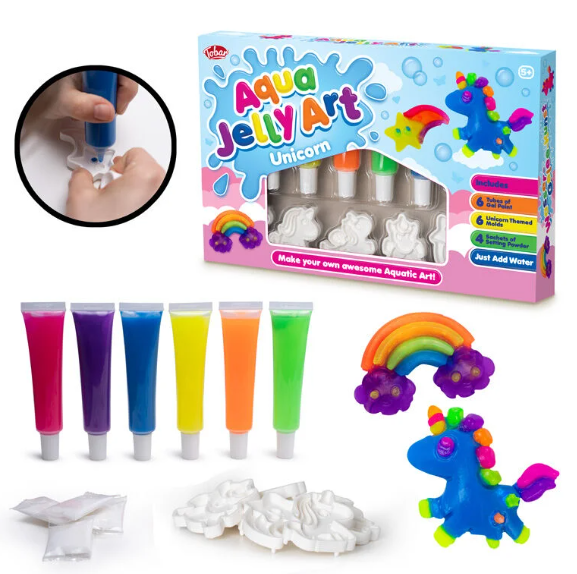 Enhjørning gelefigurer Aqua Jelly Art Unicorn