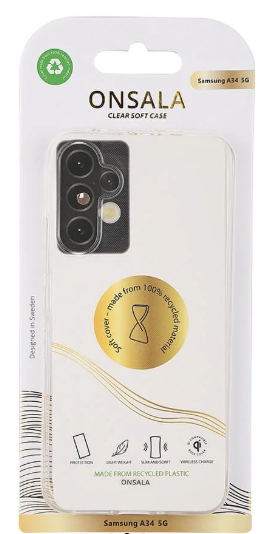 Mobildeksel Resirkulert TPU Transparent - Samsung Galaxy A34 5G