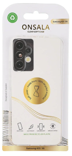 Mobildeksel Resirkulert TPU Transparent - Samsung A35 5G